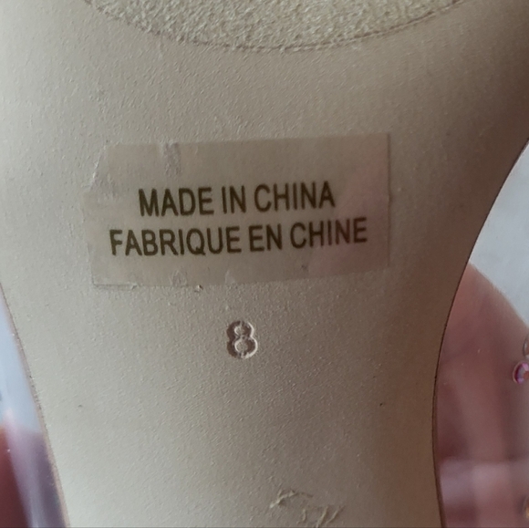 Jeffrey Campbell Drizella Clear Embellished Crystal Mules Pointed Toe Heels Sz 8 - Picture 9 of 9